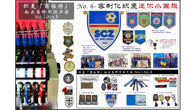 No.&nbsp;6&nbsp;カスタム織ネーム・ミニ国旗